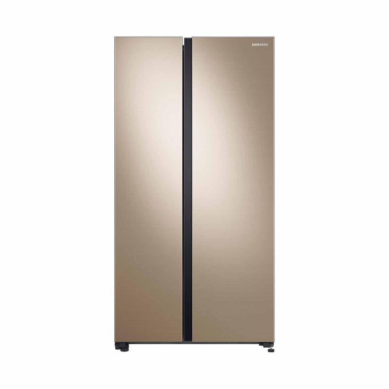 SAMSUNG Side By Side Refrigerator (647l) - Gentle Gold RS62R5006F8/SS-image 1