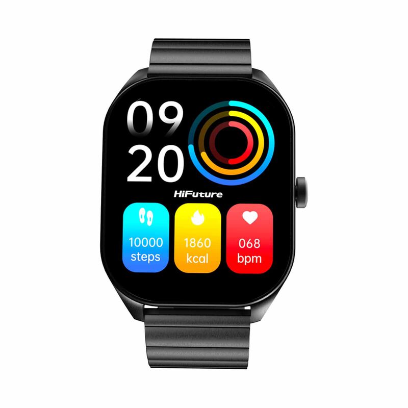 HIFUTURE Apex - Black Bluetooth Smartwatch With Heart Rate Function HSSW3BK-image 1