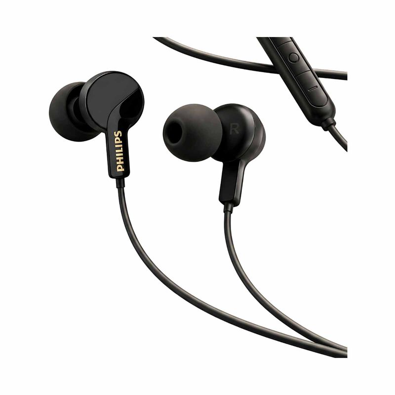 PHILIPS Wired In-ear, 1.2m, 10mm Neodymium Driver, Built-in Mic, Hi-res Audio TAE3130BK/97-image 2