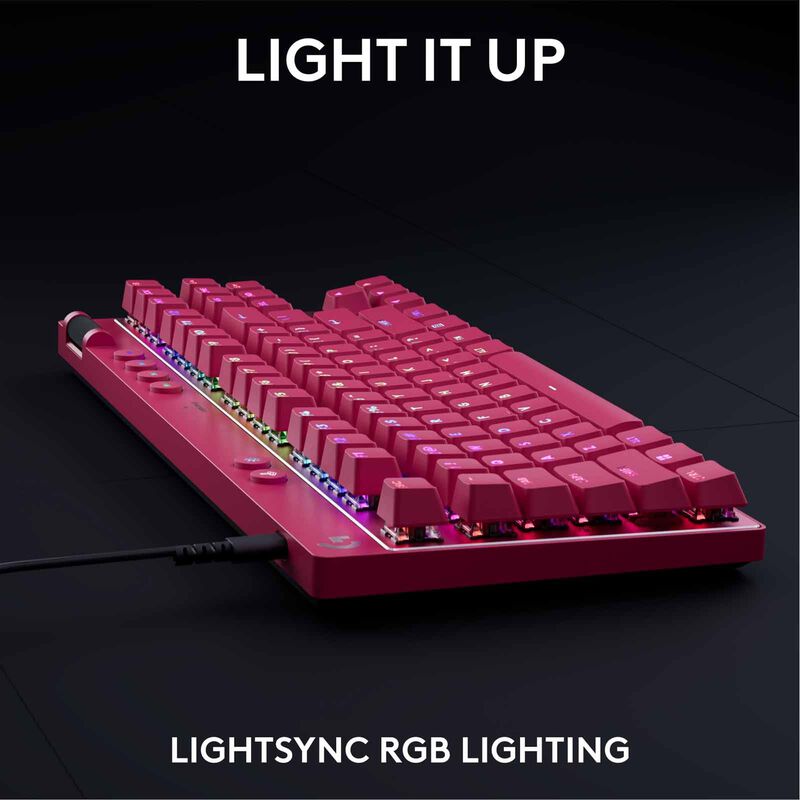 LOGITECH G Pro X Tkl Rapid Keyboard Analog Switches - Magenta 920-013254-image 12