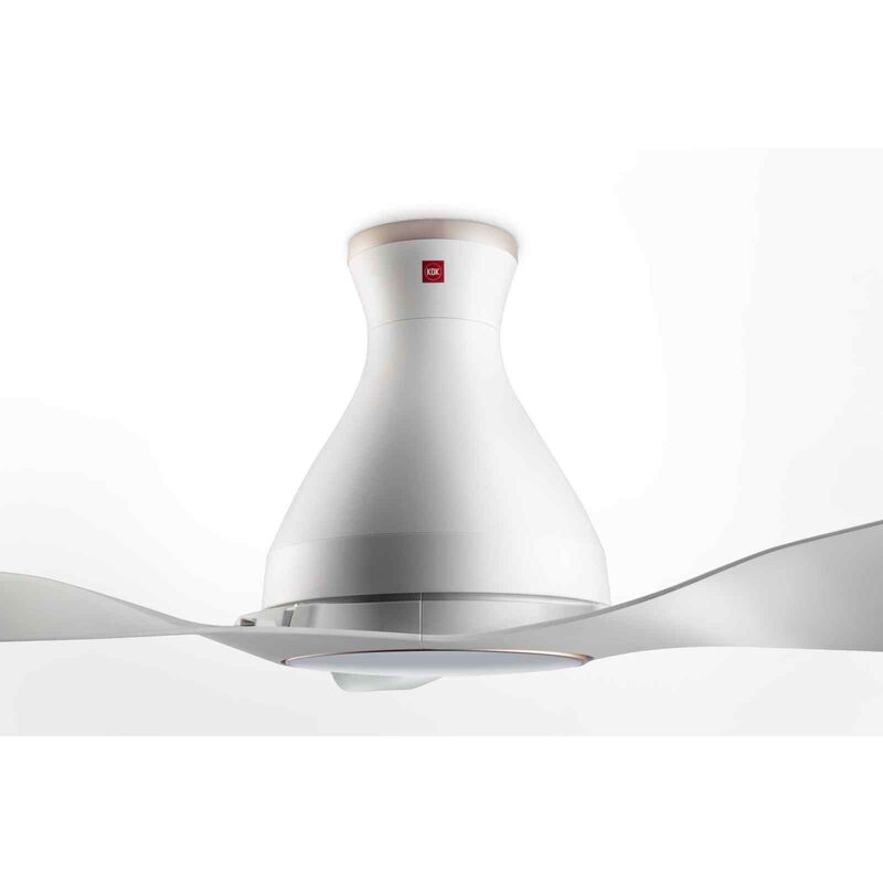 KDK 48 In Dc Ceiling Fan With Led Light (white) E48GP(WH)-image 5