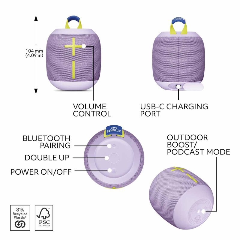 ULTIMATE E Ultimate Ears Wonderboom 4 - Enchanting Lilac 984-001905-image 3