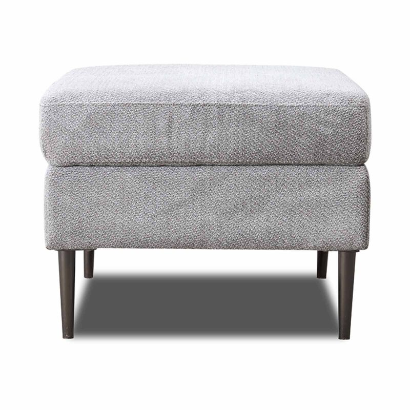 Ottoman Sq Storage (fab) Cat A Pewter Fabric KATE-image 4