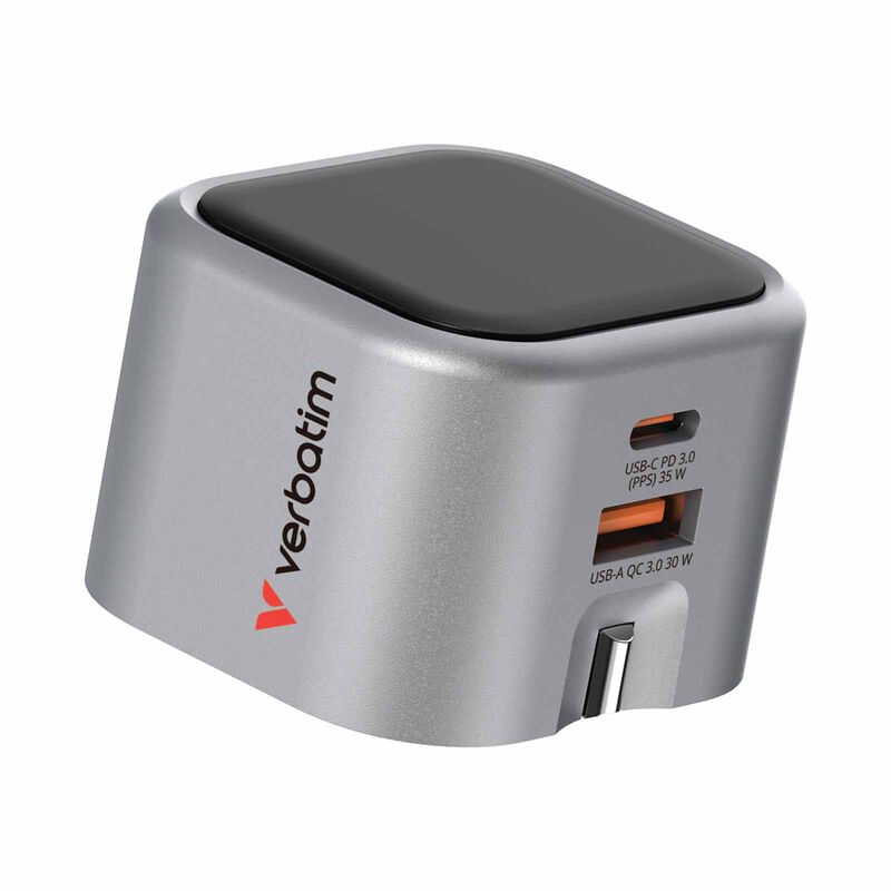 VERBATIM Gan Charger 35w Foldable Uk Plug VM32350-image 4