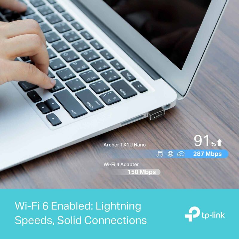 TP LINK Ax300 Nano Wi-fi 6 Wireless Usb Adapter TX1U NANO-image 5