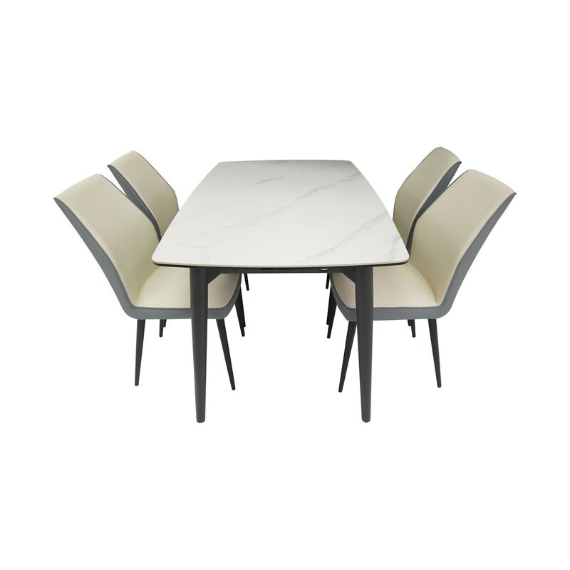 MUZE 5 Piece Extendable Dining Set ODIN + ITALO-image 1