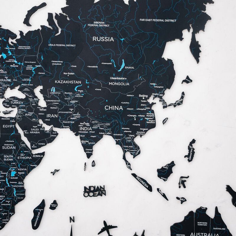2d Wooden World Map Midnight M ENJOY THE WOOD-image 4