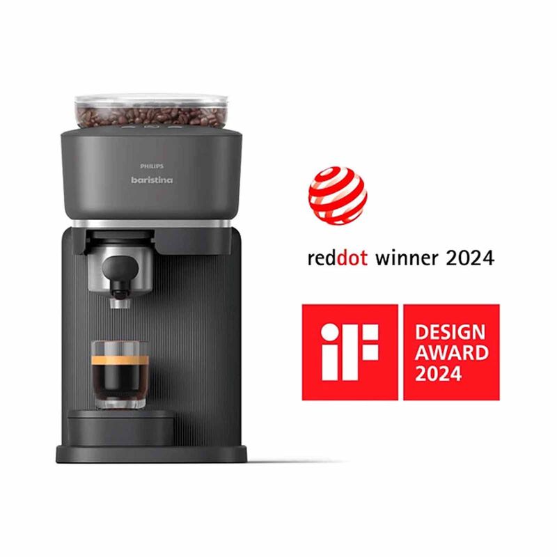 PHILIPS Baristina Espresso Machine - Black Grey BAR300/60-image 3