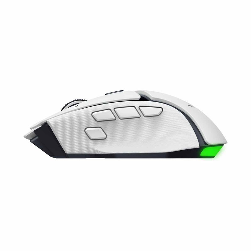 RAZER Basilisk V4 Hyperspeed - Ergonomic Wireless Gaming Mouse - White Edition RZ01-05680200-R3M1-image 4