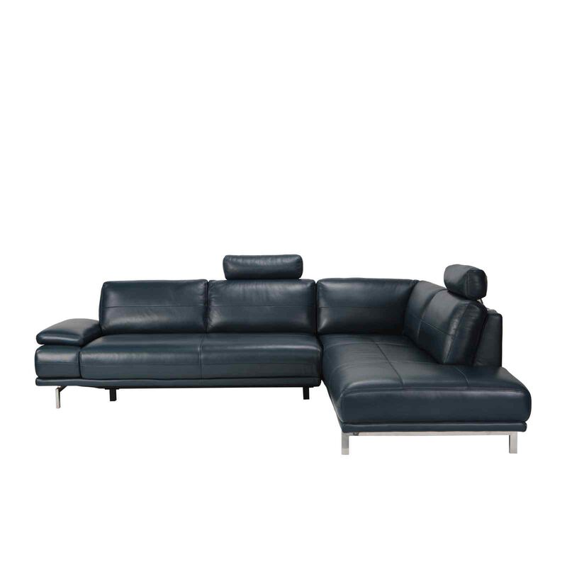 L Shaped (fl) C10 Right Mto Full Leather Slider Sofa+2 H/r ELIZA-image 1