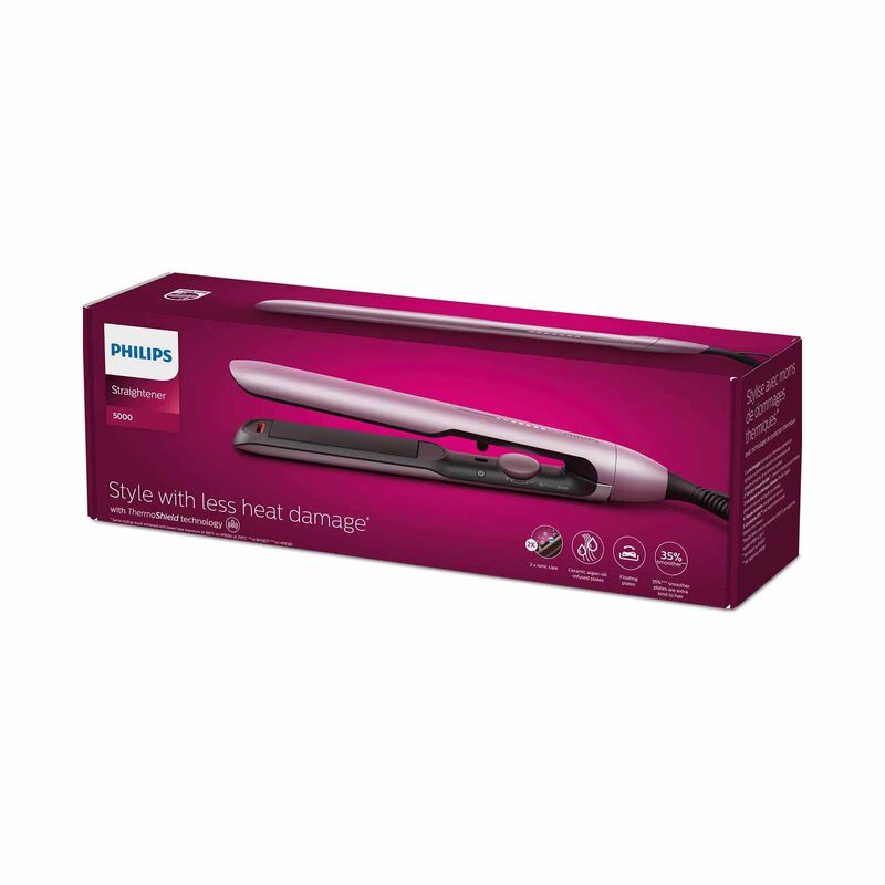 PHILIPS Series 5000 Straightener - Light Pink Metallic BHS530/00-image 2
