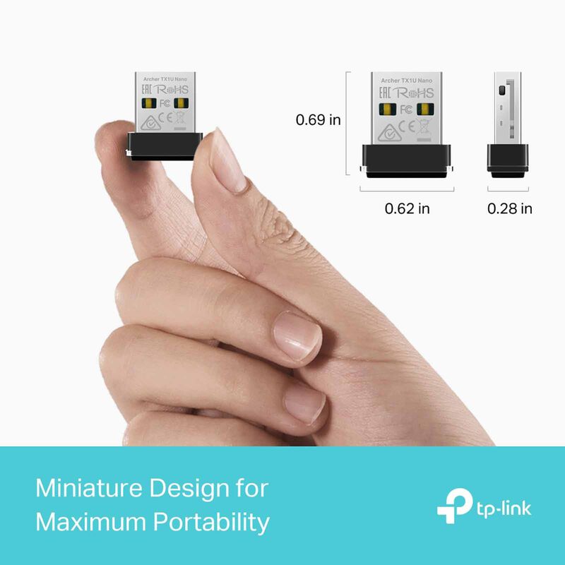 TP LINK Ax300 Nano Wi-fi 6 Wireless Usb Adapter TX1U NANO-image 2