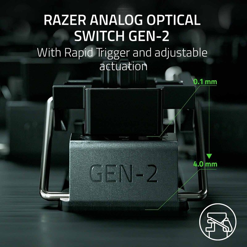 RAZER Huntsman V3 Pro Mini - 60% Analog Optical Esports Keyboard - White Edition RZ03-04991700-R3M1-image 6
