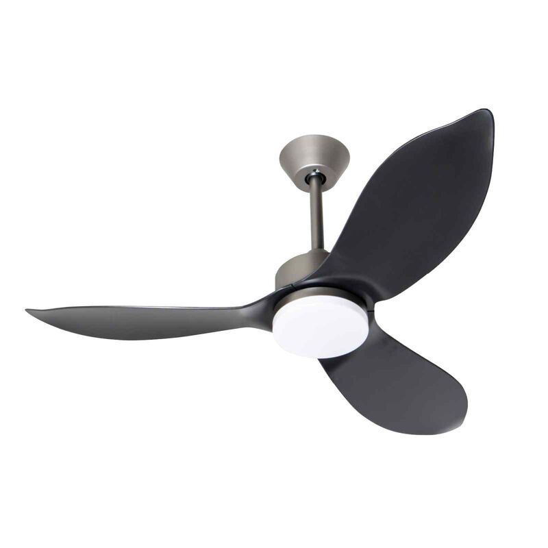 D'FAN 46 In Dc Ceiling Fan With Led Light (grey/black) SPACE46-BK/GY-image 2