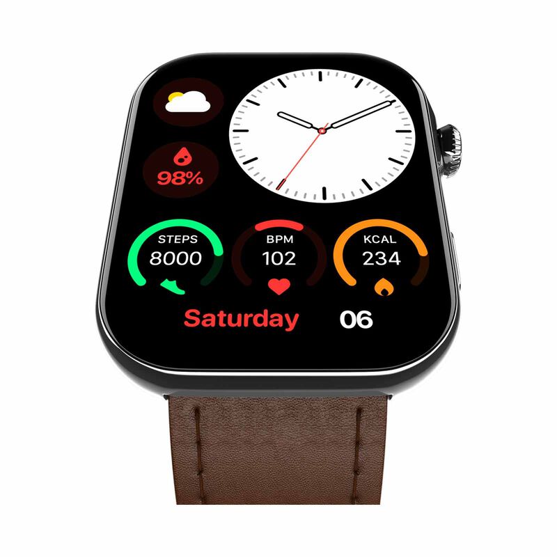 NOISE Colorfit Ultra 3 Smartwatch - Classic Dark Brown WRB-SW-COLORFITULTRA3-LTHR-SLVR_BRN-image 7
