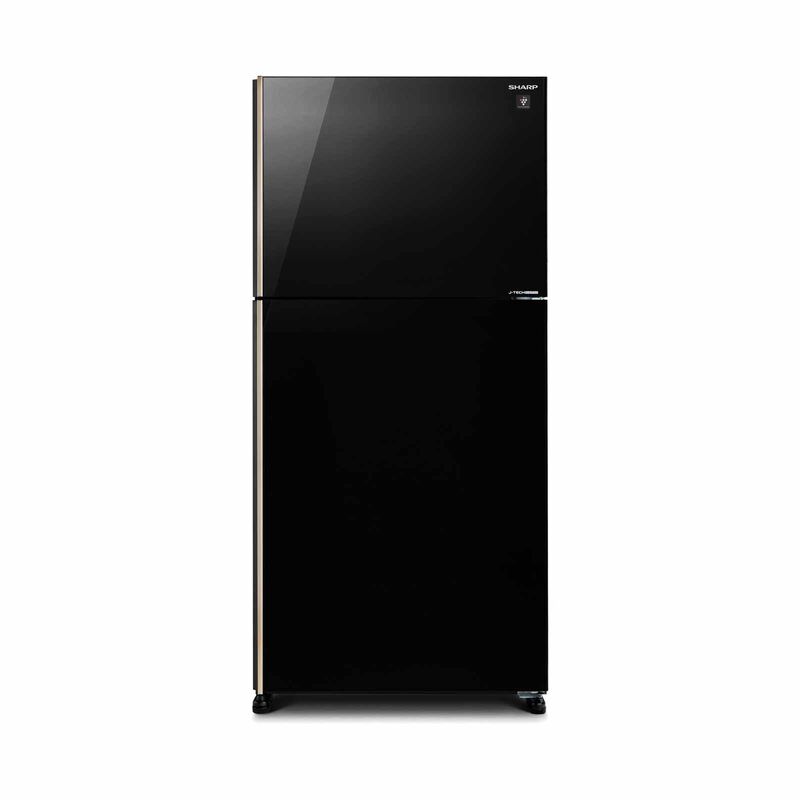 SHARP 2 Door Top Mount Fridge - Black (607l) SJ-PG60A-BK-image 1