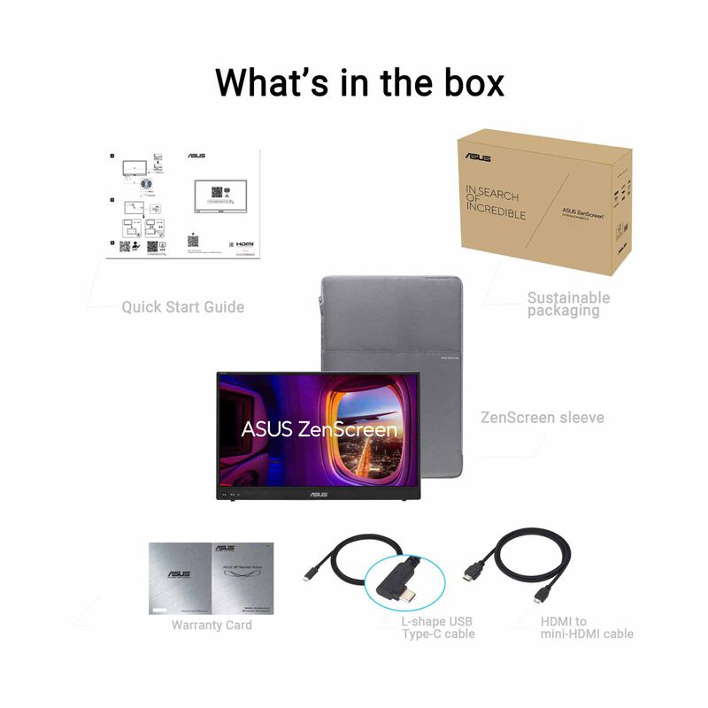 ASUS 16in Zenscreen Fhd Usb Portable Monitor MB16AHVE-image 7