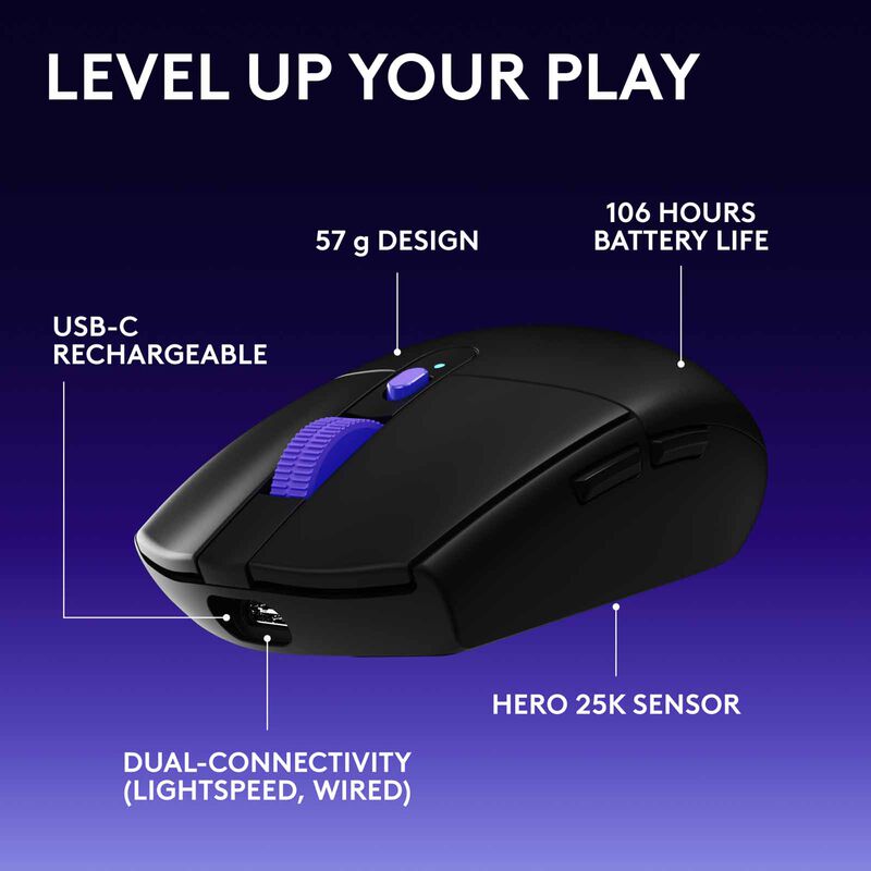 LOGITECH G304 X Lightspeed Wl Gaming Mouse Blk 910-007867-image 8