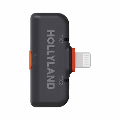 HOLLYLAND Wireless Lavalier Microphone Receiver With Lighting Plug (space Gray) LARK M2S LIGHTING RECEIVER