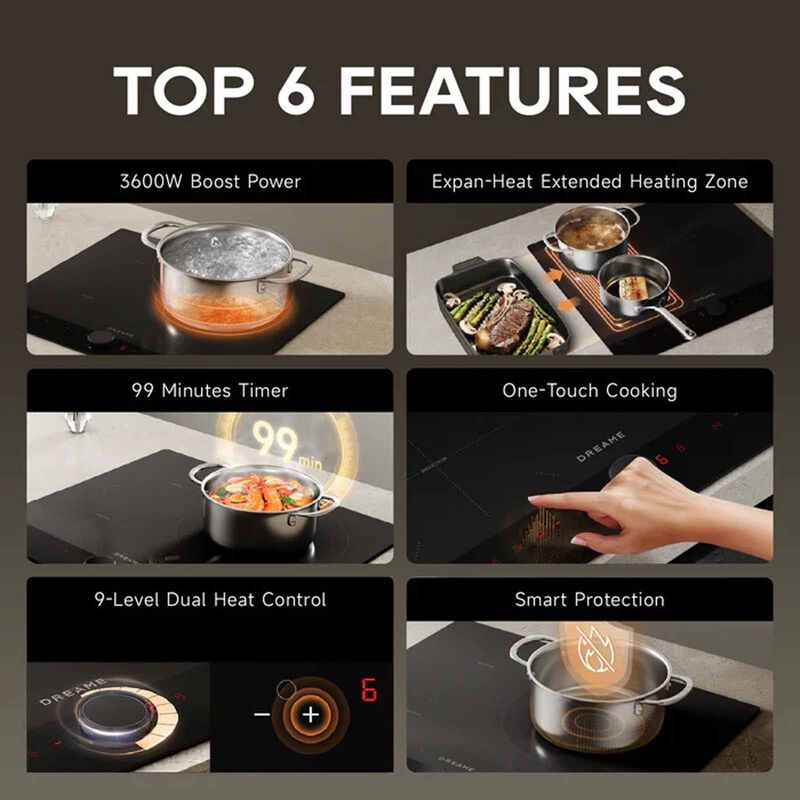 DREAME Induction Hob - 3 Burner (exclude Installation) EZ60-image 7