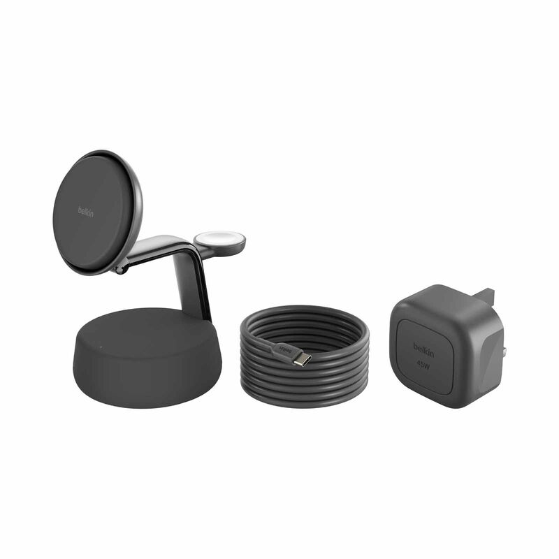 BELKIN Qi2.2 25watt Wireless 3 In 1 Stand Black WIZ040MYCH-image 3