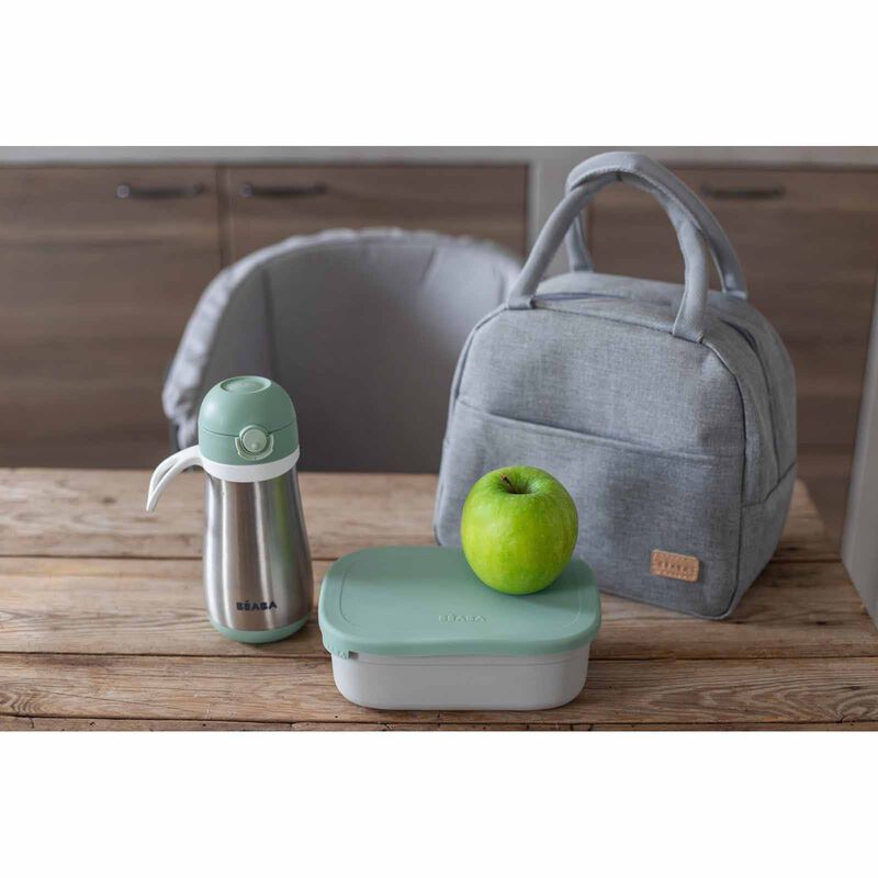 BEABA Lunch Box - Sage Green (online) STAINLESS STEEL-image 2
