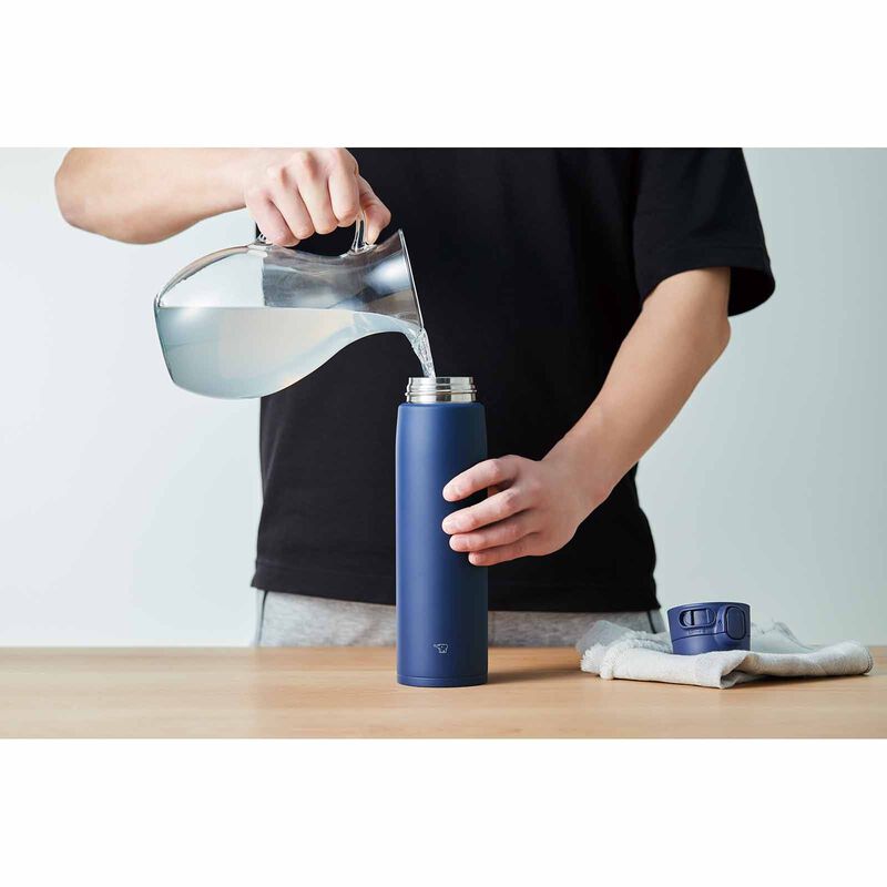 ZOJIRUSHI 0.72l One Touch Flip-open Bottle - Marine Blue SM-VB72-AM-image 2