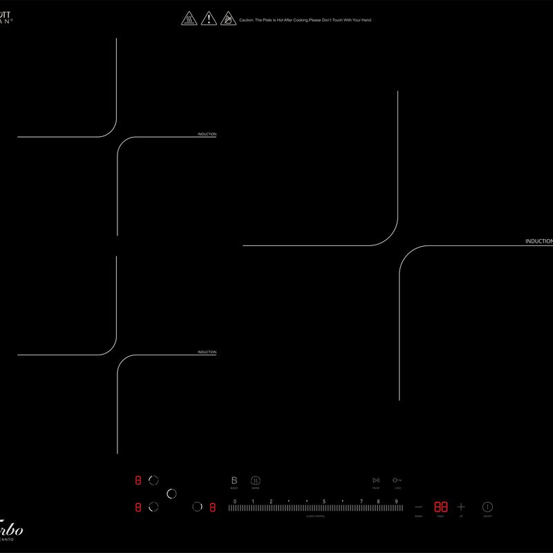 TURBO 60cm 3 Zones Induction Hob With Touch Control (excl. Install) TIA903-image null