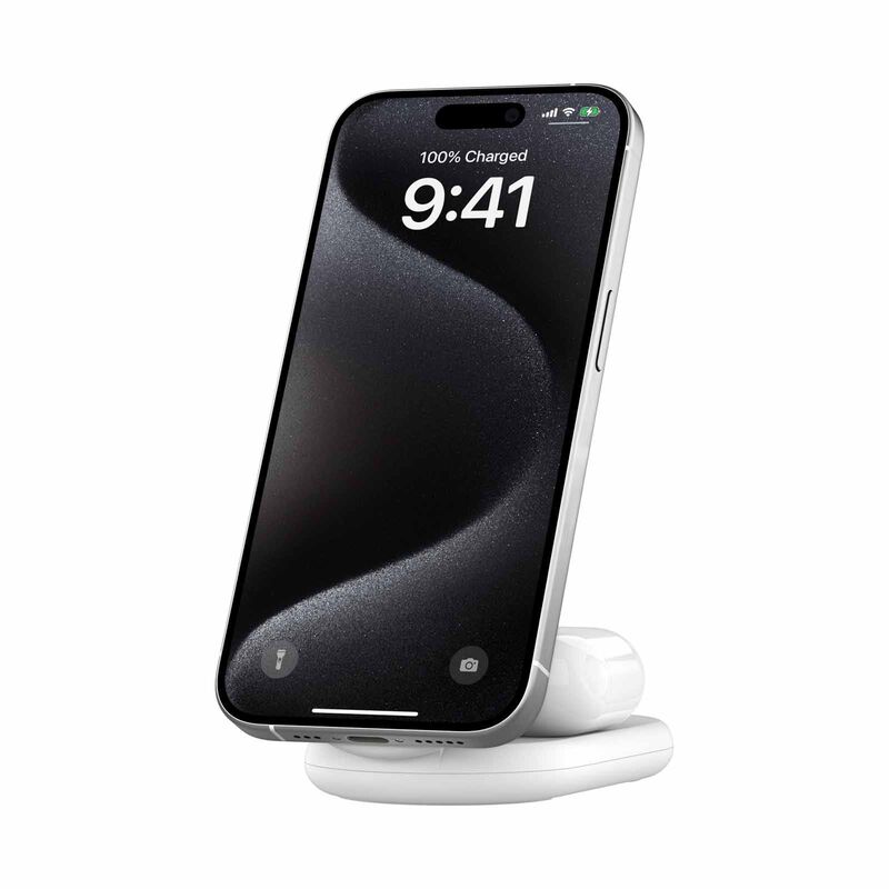 BELKIN Qi2 2-in-1 Mag Wireless Charging Stand Wht WIZ028QCWH-image 2