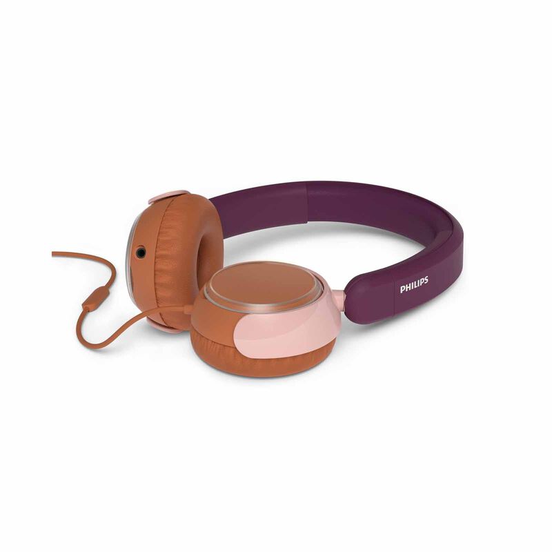 PHILIPS Kids Wired On-ear Headphones Magenta Purple TAK2000MP/00-image 2
