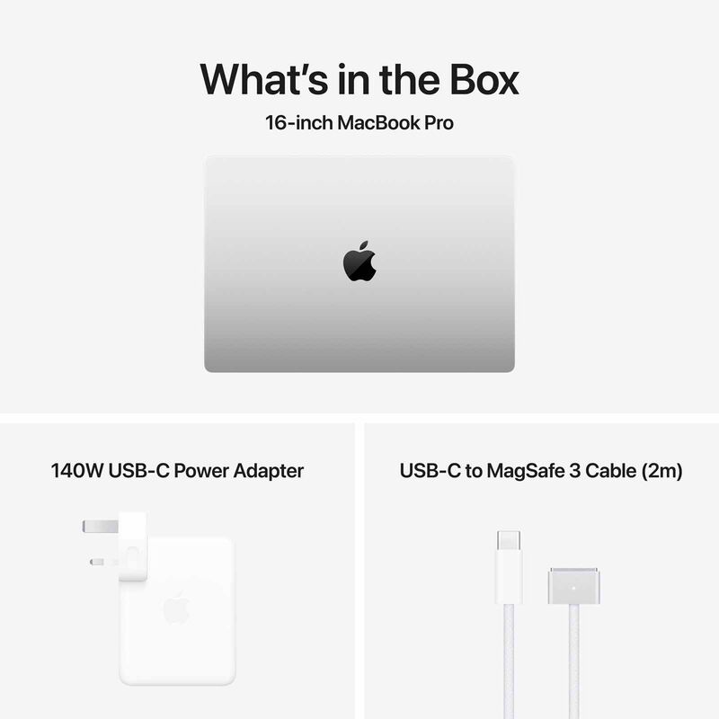 APPLE 16-inch Macbook Pro: M5 Pro Chip With 18-core Cpu And 20-core Gpu, 24gb, 1tb Ssd - Silver MGE44ZP/A-image 7