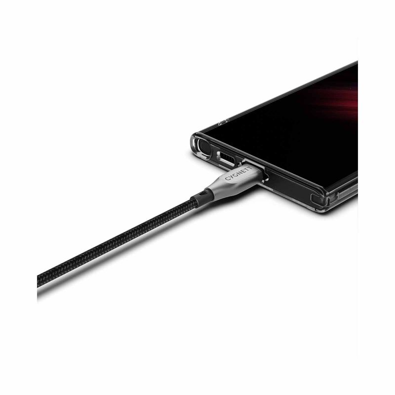 CYGNETT Armoured Usb-c To Usb-a (usb 2.0) Cable - Black 1m CY4681PCUSA-image 3