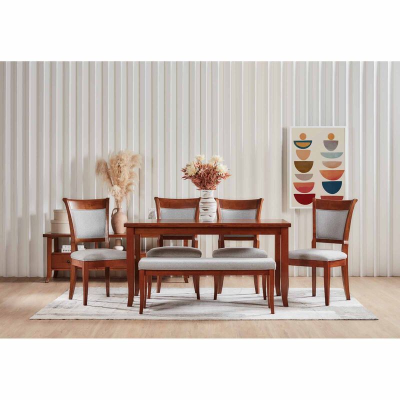 6 Piece Dining Set (silver) NEW KAMIYAH-image 3