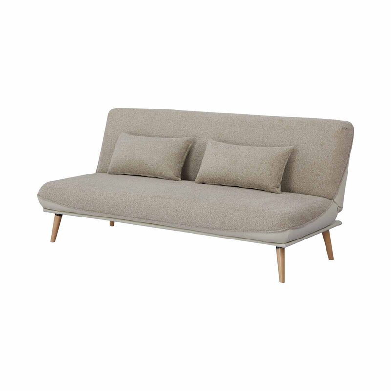 Sofa Bed (fab / Sl) Beige ANNIKA-image 2