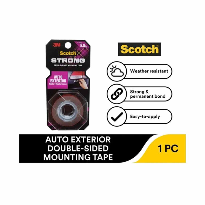 3M SCOTCH Scotch Auto Exterior Double-sided Mounting Tape 710-s12, 12mmx1.5m 710-S12-image 2