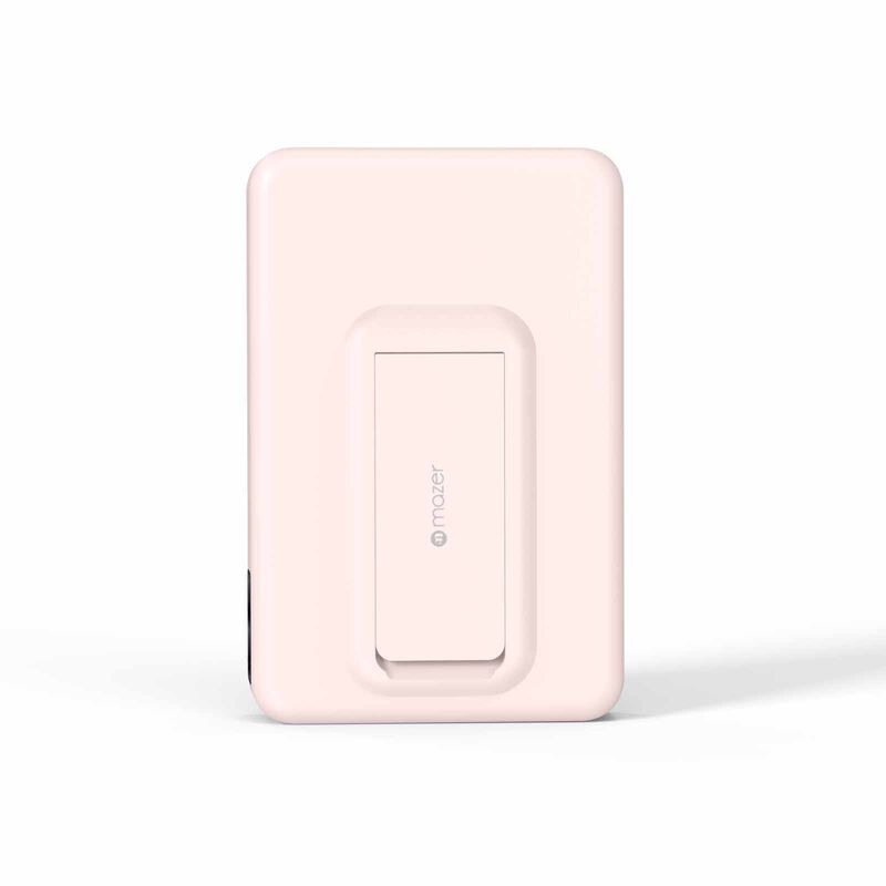 MAZER Ccc Certified Magnetic 15w 10000mah/pd30w With Istand Power Bank-pink M-MAGAIR20-PK-image 4