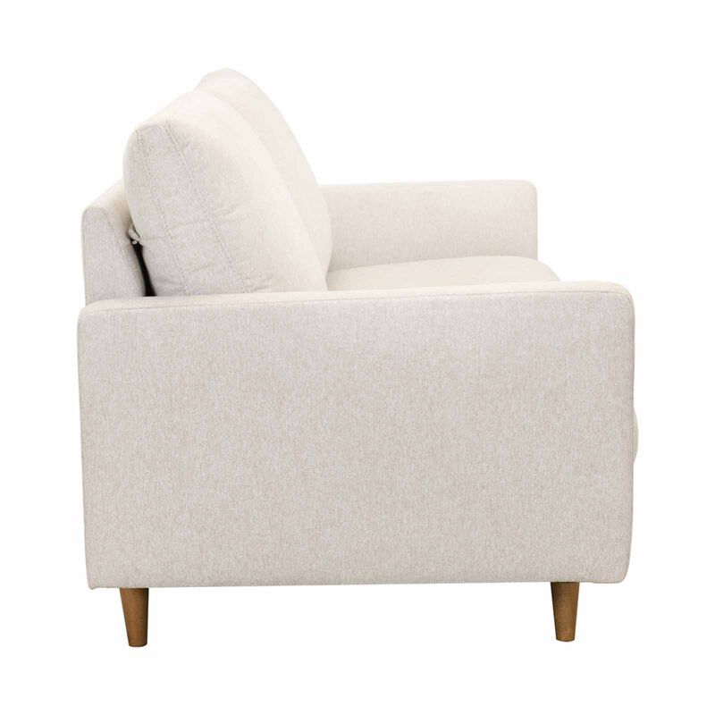 MUZE 3 Seater (fab) Light Beige Fabric Sofa MIKA-image 3