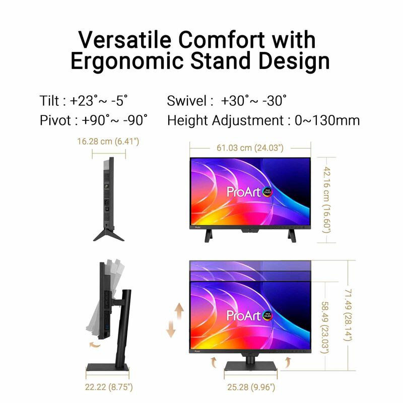 ASUS 26.5in Proart 4k 240hz Monitor PA27USD-image 15