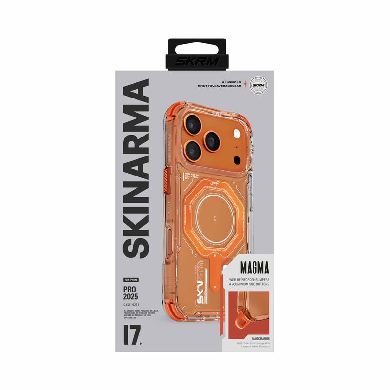 SKINARMA Iphone 17 Pro (2025) 6.3" Magma (mag-charge) SK-2025IPP6.3-MGMA-ORG-image 1