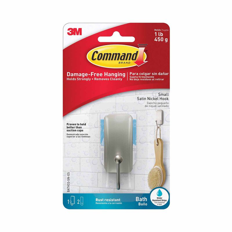 3M COMMAND Command Small Hook Bath33-sn-es BATH33-SN-ES-image 1
