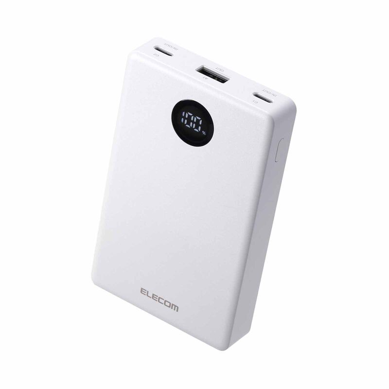 Shop ELECOM Semi-solid State Powerbank 10000mah 35w 2c1a DE-A07-10000WH ...