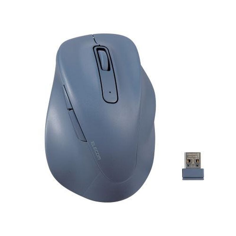 ELECOM Wireless 5 Buttons Anti Bacterial Silent Blue (l Sz) M-XGL30DBSKBU-image 1