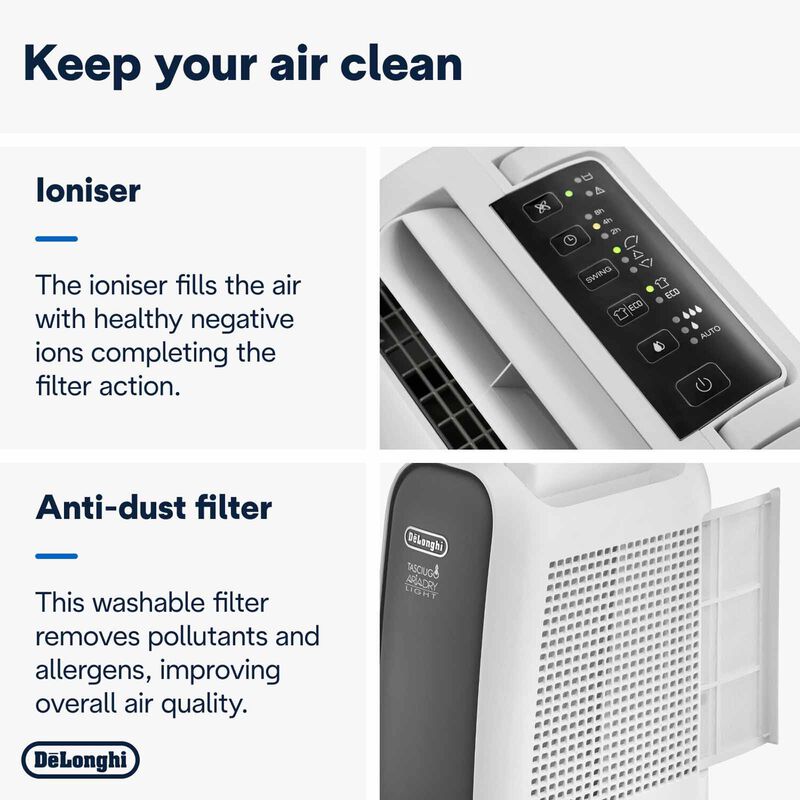 DELONGHI Tasciugo Ariadry Light Dehumidifier (4.5l) DNS65-image 2