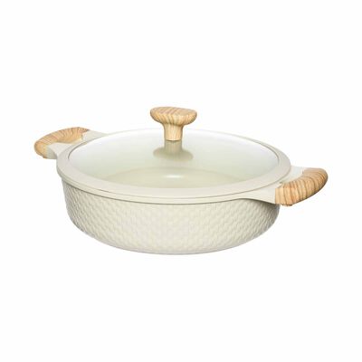 RESTO Shallow Pot With Lid 28inch - Beige 93806