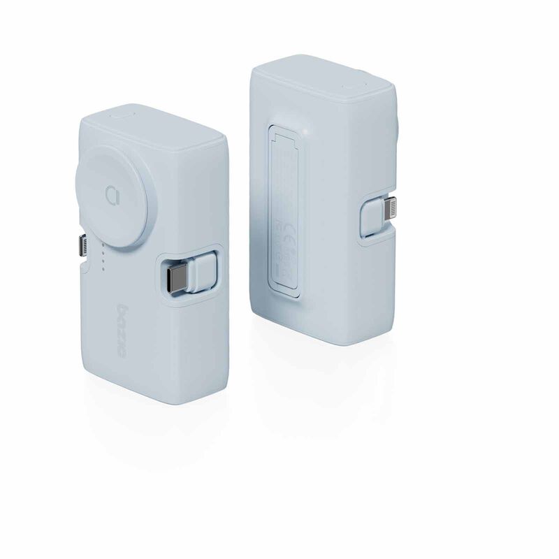 ENERGEA 2 In 1 5000mah Foldable Usb-c/lightning Pin Powerbank With Apple Watch Charger Bubblegum GPW-KODA-BLU BAZIC GOPOWER KODA-image 4