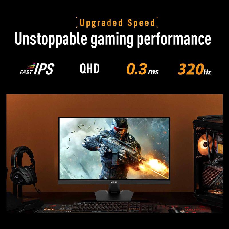 ASUS 27in Tuf Gaming Qhd 320hz Ips Gaming Monitor VG27AQM5F-image 12