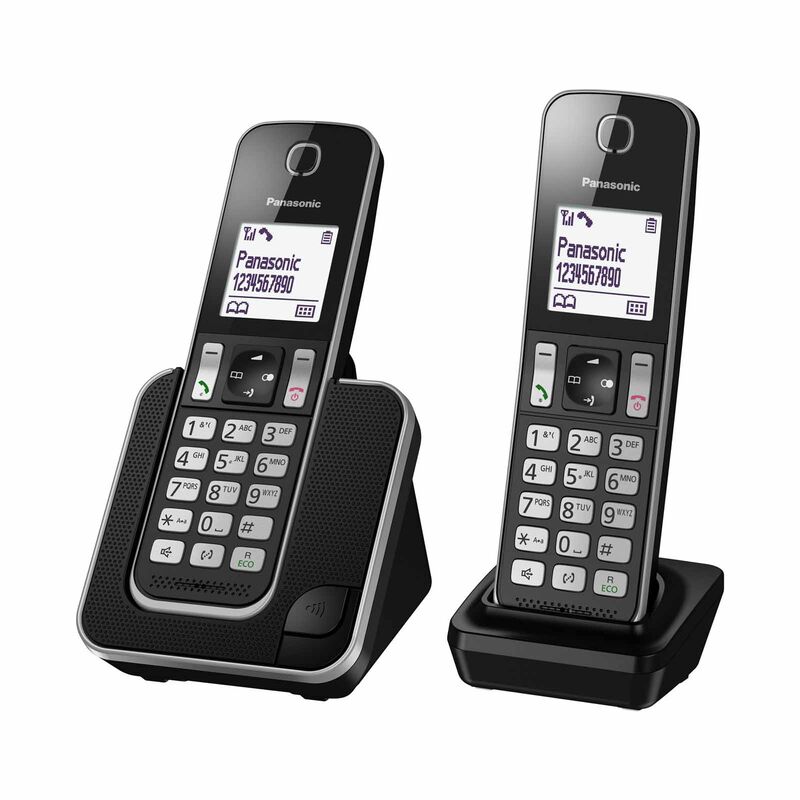 PANASONIC Twin Dect Phone Handfree Speaker Phone (black) KX-TGD312CXB-image 2