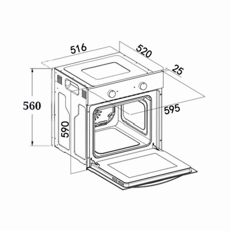 TURBO Built-in Oven With Fan (65l) (exclude Installation) TO65MS-image 2