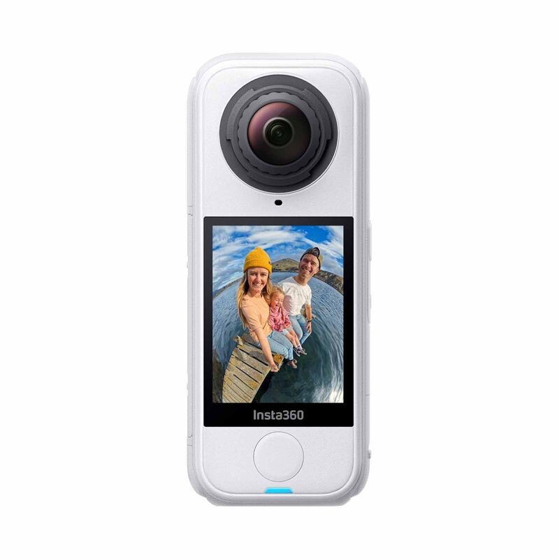 INSTA360 X4 Air Starter Bundle - Start Kit Comes With Additional Battery, 114cm Selfie Stick & Len Cap CINSAAFA (STARTER BUNDLE) - ARTIC WHITE-image 1