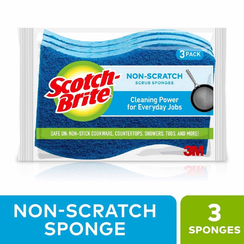 3M SCOTCHB S/b Mp Scrub-sponge 3pcs/pk 520-3PC-image 1